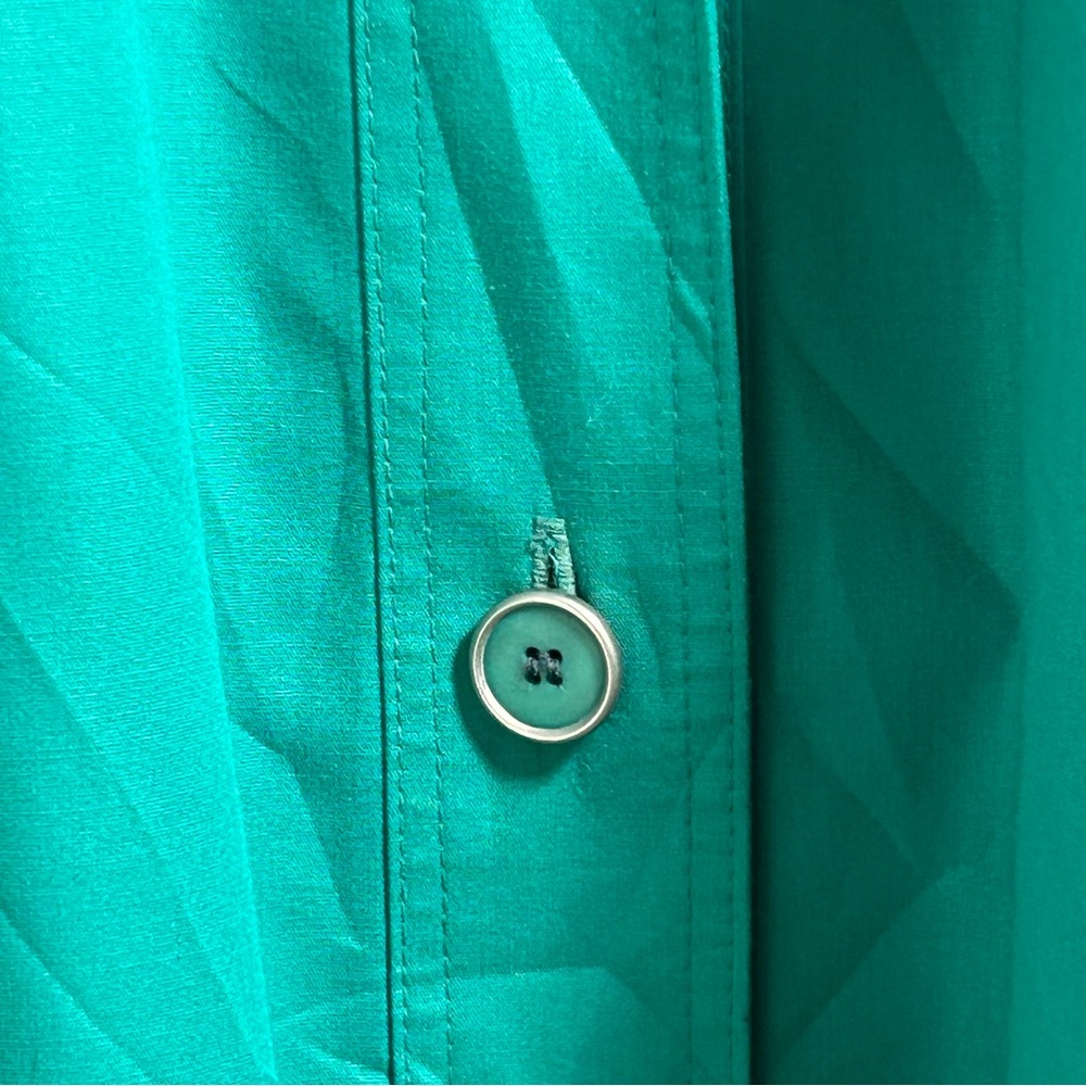 London Fog Vintage Green Women’s Trench Coat Size 14 - Picture 15 of 15